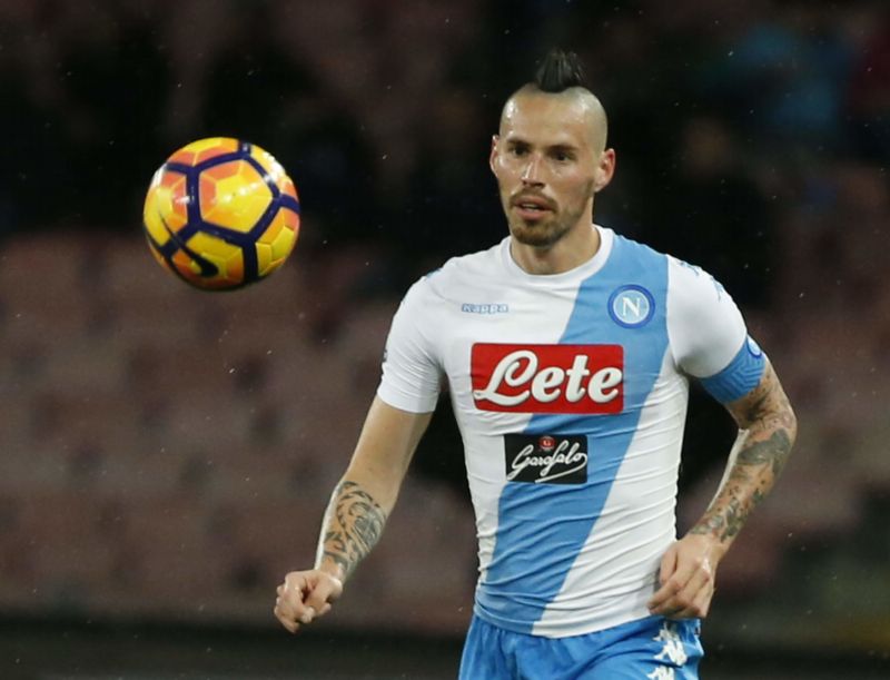 Záložník Neapole Marek Hamšík. Záložník Neapole Marek Hamšík.