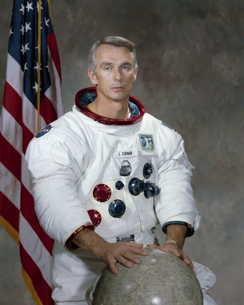 Americký kosmonaut s československými předky Eugen Cernan. Americký kosmonaut s československými předky Eugen Cernan.