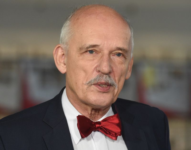 Polský europoslanec Janusz Korwin-Mikke.