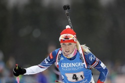 Česká biatlonistka Eva Puskarčíková.