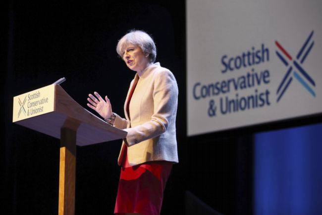 Britská premiérka Theresa Mayová. Britská premiérka Theresa Mayová.
