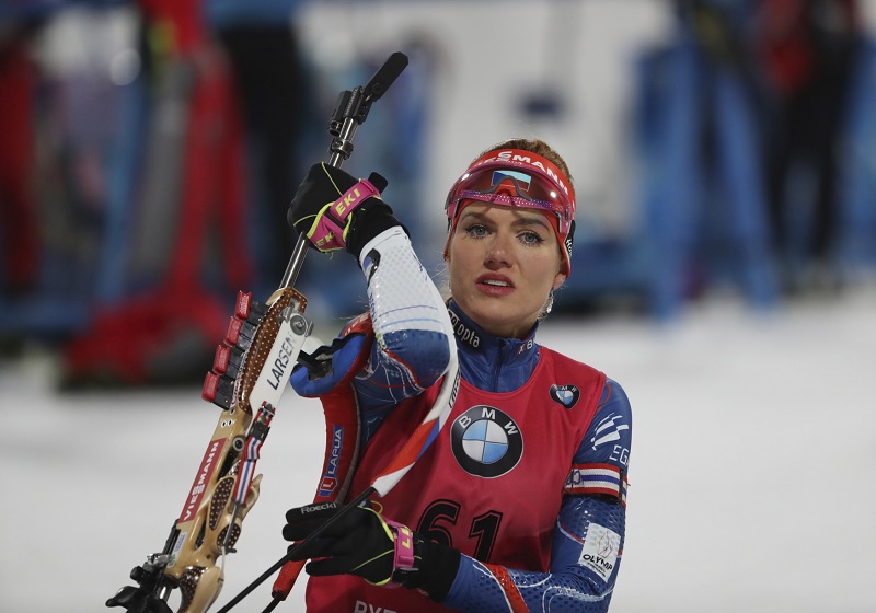 Gabriela Koukalová ve stíhačce světového poháru. Gabriela Koukalová ve stíhačce světového poháru.