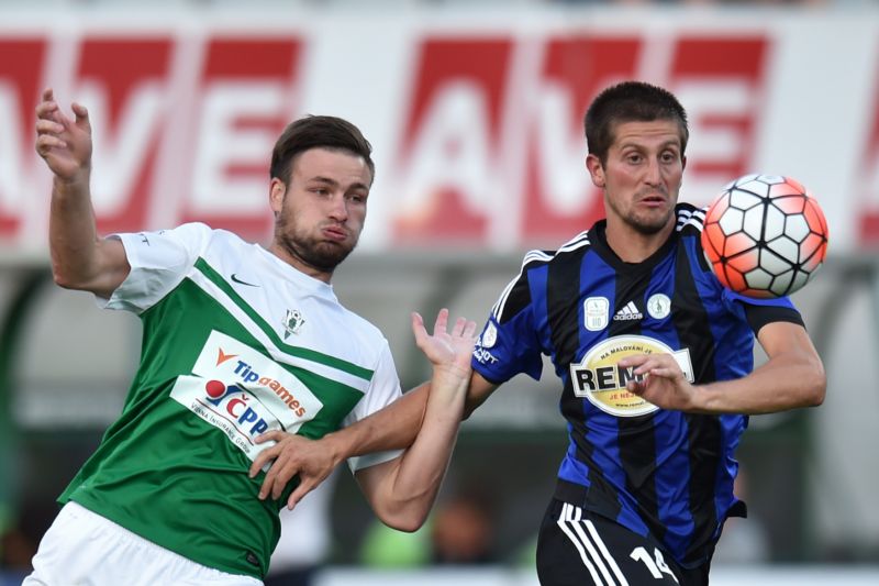 Zápas Jablonce a Bohemians (ilustrační foto). Zápas Jablonce a Bohemians (ilustrační foto).