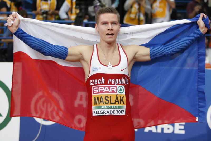 Halový mistr Evropy Pavel Maslák. Halový mistr Evropy Pavel Maslák.