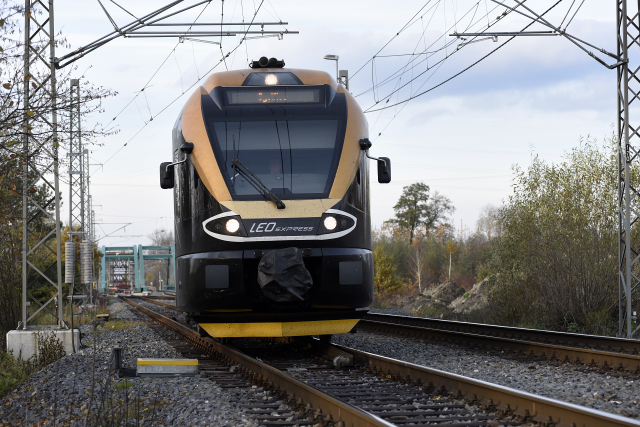 Vlak společnosti Leo Express. Vlak společnosti Leo Express.