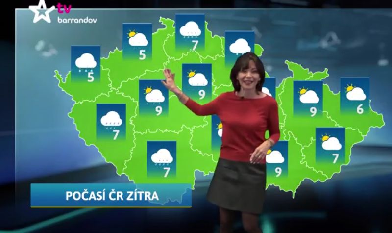Moderátorka Michaela Dolinová. Moderátorka Michaela Dolinová.