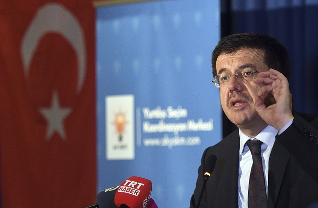 Turecký ministr hospodářství Nihat Zeybekci.