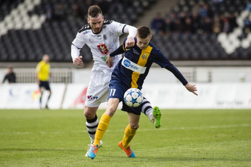 Opava v zápase druhé ligy. Opava v zápase druhé ligy.