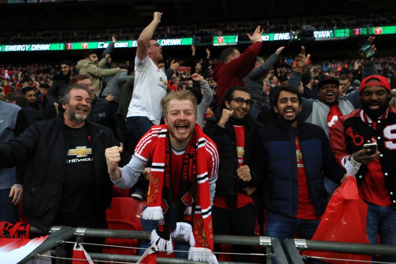 Fanoušci Manchesteru United. Fanoušci Manchesteru United.