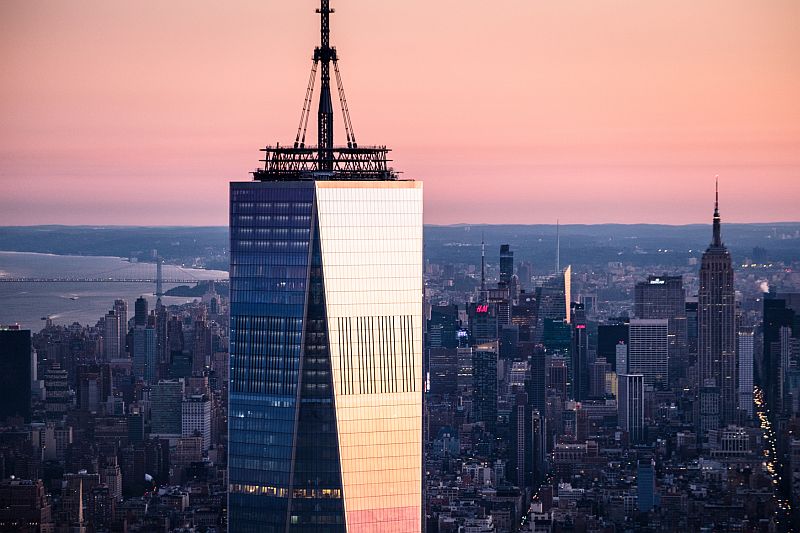 Budova nového Světového obchodního centra v New Yorku.