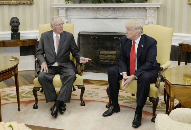 Peruánský prezident Pedro Pablo Kuczynský se sešel s americký prezidentem Donaldem Trumpem. 