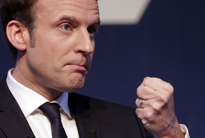 Francouzský prezidentský kandidát Emmanuel Macron.