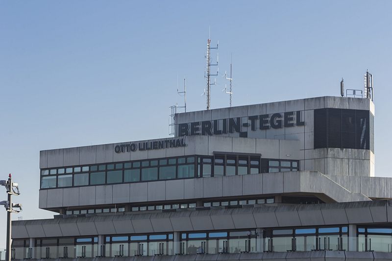 Berlínské letiště Tegel.