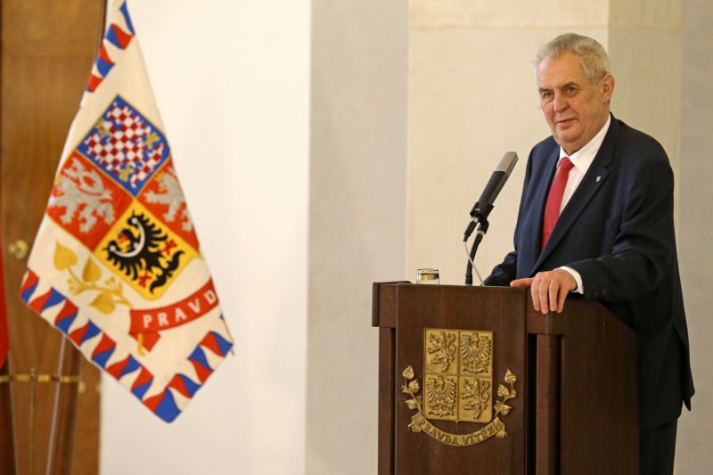 Prezident Miloš Zeman. Prezident Miloš Zeman.