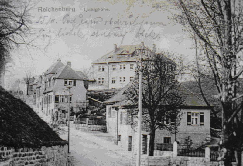 Liebiegovo městečko na dobové pohlednici.