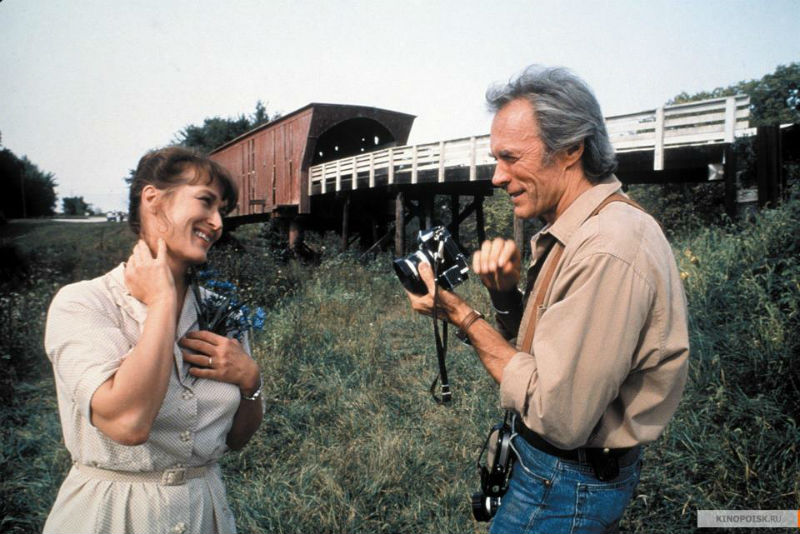 Meryl Streepová a Clint Eastwood ve filmu Madisonské mosty.