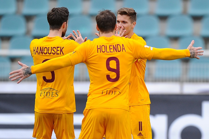 Fotbalisté Dukly Praha porazili Liberec. Fotbalisté Dukly Praha porazili Liberec.