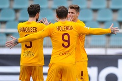 Fotbalisté Dukly Praha porazili Liberec.