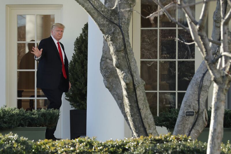 Americký prezident Donald Trump v Bílém domě.