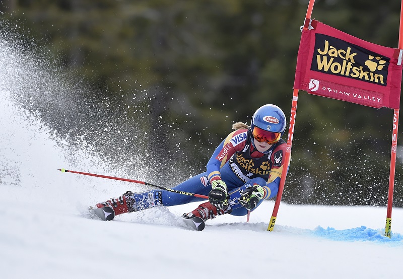 Americká lyžařka Mikaela Shiffrinová. Americká lyžařka Mikaela Shiffrinová.