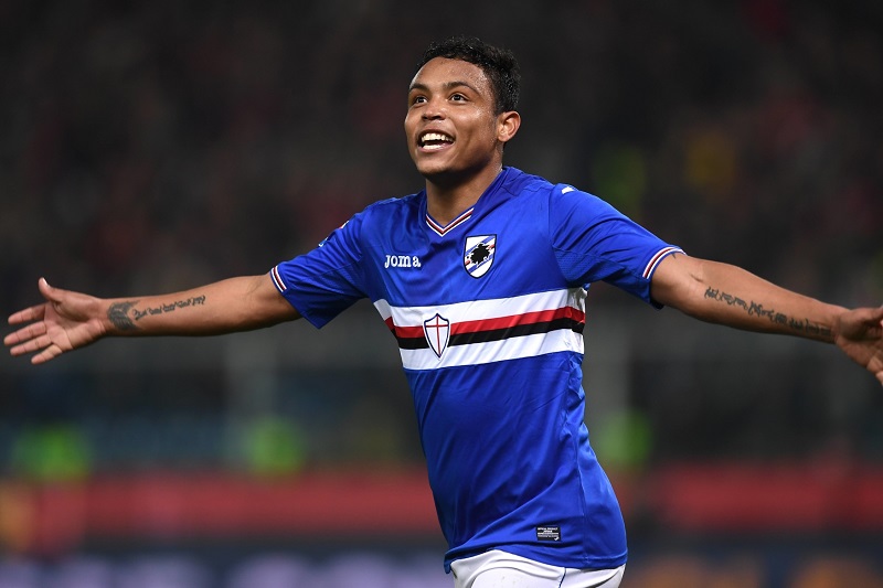 Kolumbijský fotbalista Luis Muriel. Kolumbijský fotbalista Luis Muriel.