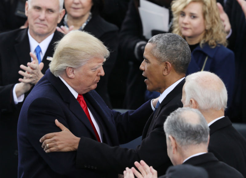 Donald Trump a Barack Obama. 