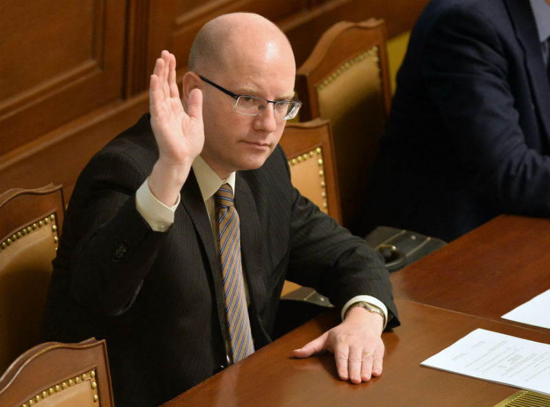 Premiér Bohuslav Sobotka. 