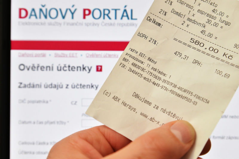 Elektronická evidence tržeb (ilustrační obrázek). Elektronická evidence tržeb (ilustrační obrázek).