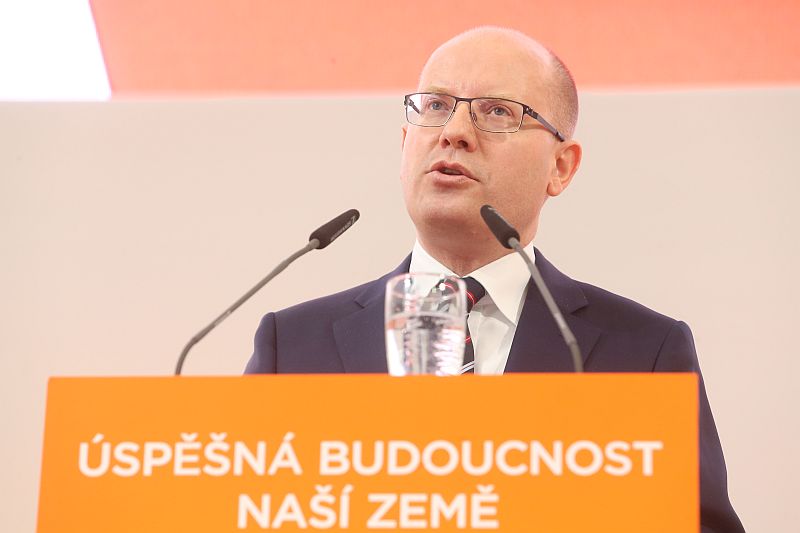Premiér Bohuslav Sobotka. 