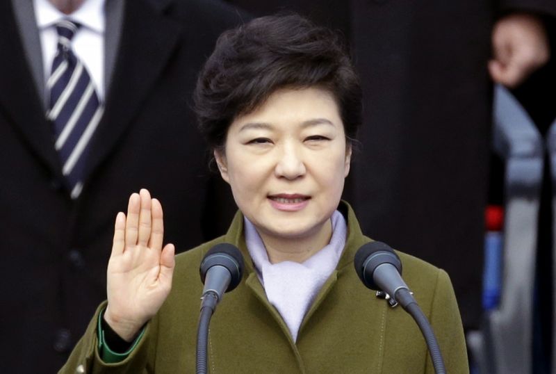 Bývalá jihokorejská prezidentka Pak Kun-hje. Bývalá jihokorejská prezidentka Pak Kun-hje.