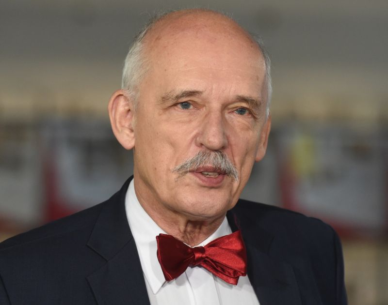 Polský europoslanec Janusz Korwin-Mikke.