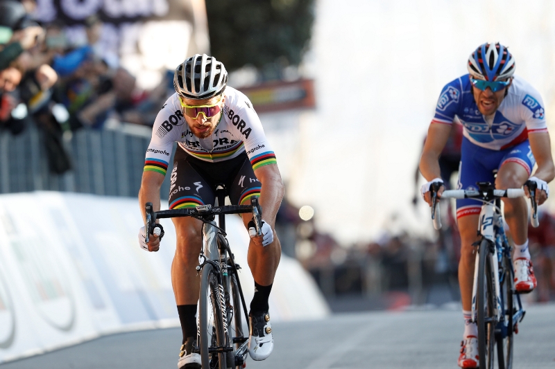 Peter Sagan (vlevo) vyhrál na Tirrenu dvě etapy. Peter Sagan (vlevo) vyhrál na Tirrenu dvě etapy.