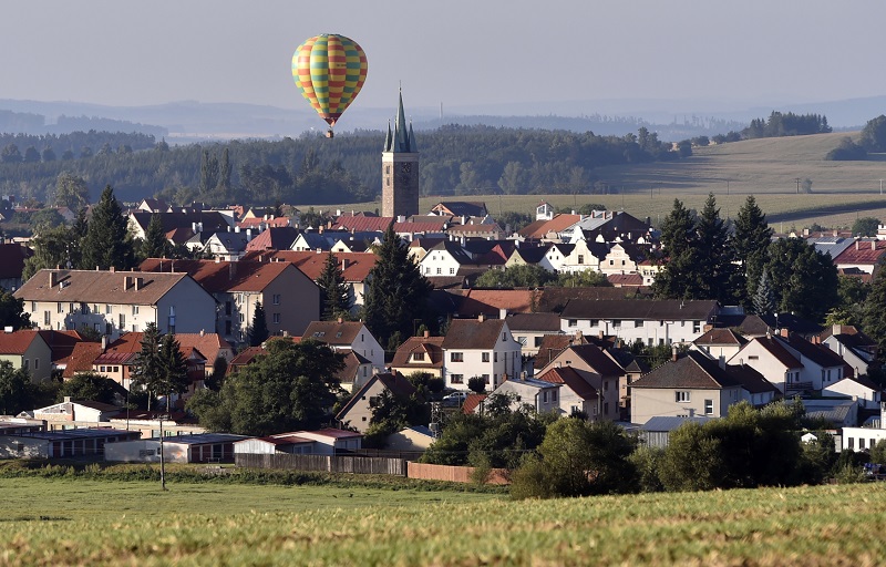 Pohled na Telč. 