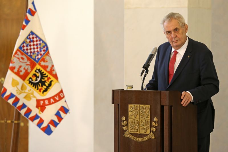 Prezident republiky Miloš Zeman.