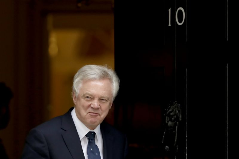 Britský ministr pro brexit David Davis.