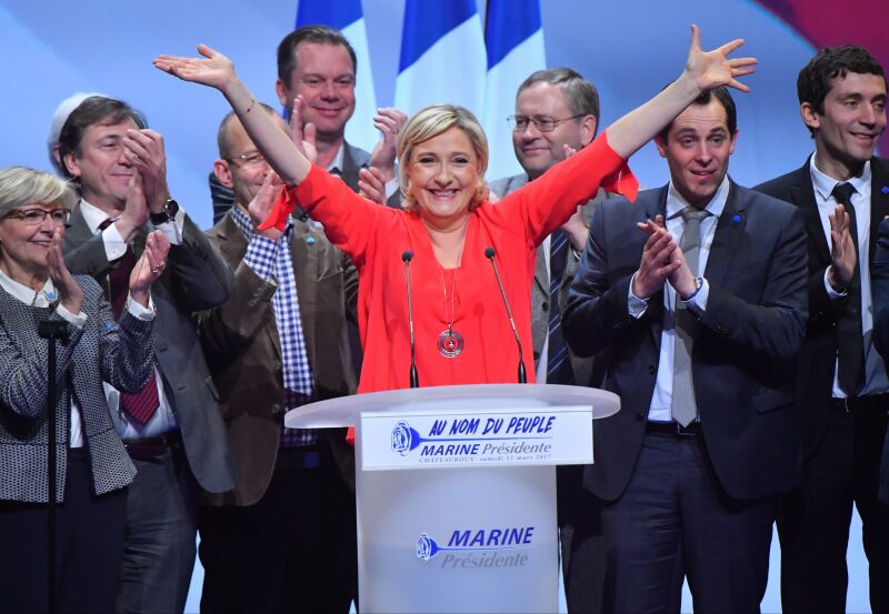 Marine Le Penová. Marine Le Penová.