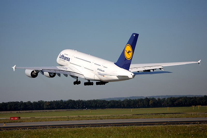 Letadlo společnosti Lufthansa.