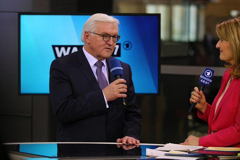 Nastupující německý prezident Frank-Walter Steinmeier.