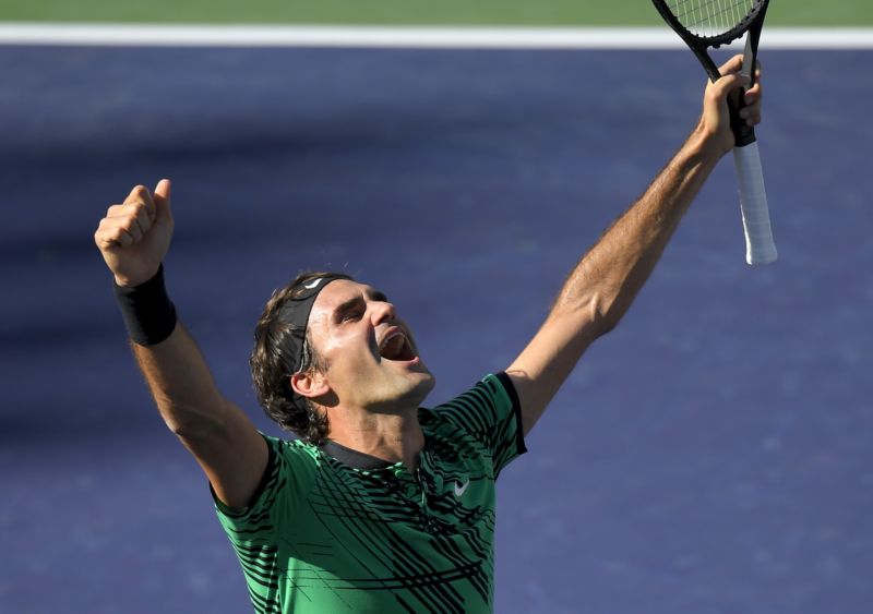 Švýcarský tenista Roger Federer kraloval v Indian Wells. Švýcarský tenista Roger Federer kraloval v Indian Wells.