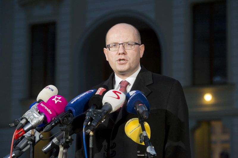 Premiér Bohuslav Sobotka (ČSSD).