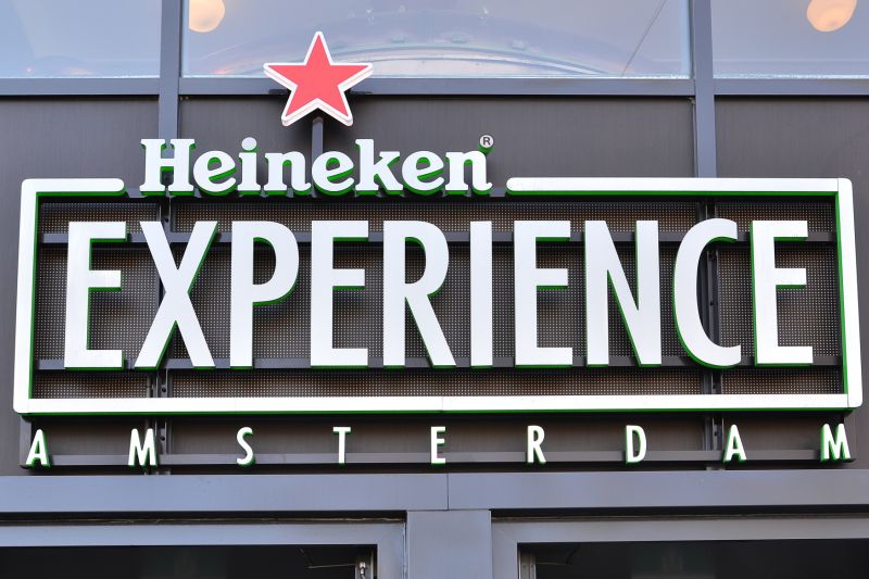 Heineken logo.
