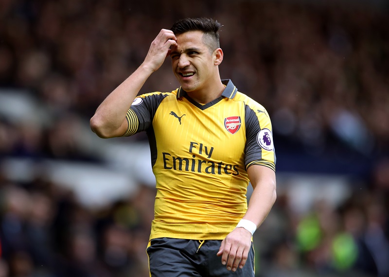Chilský fotbalista ve službách Arsenalu Alexis Sanchéz.
