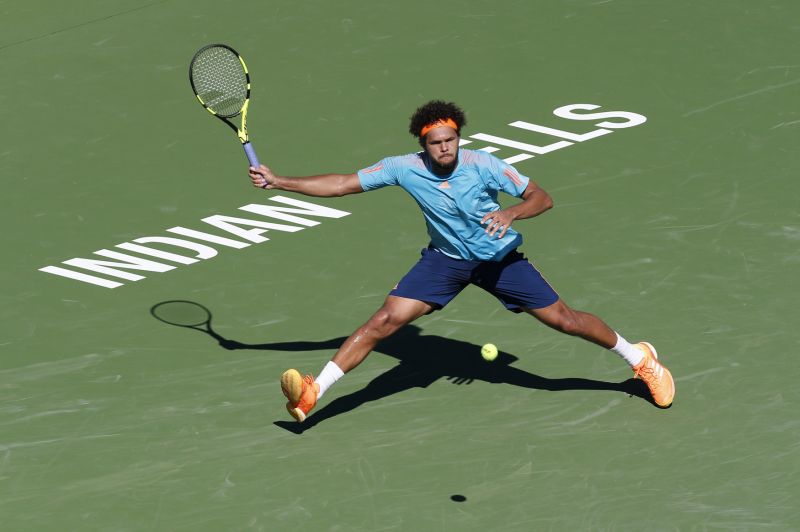 Francouzský tenista Jo-Wilfried Tsonga na turnaji v Indian Wells.
