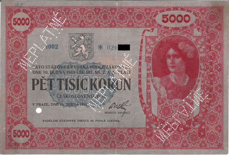 Státovka z roku 1919.