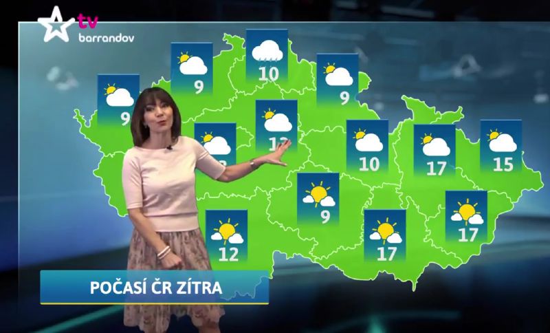 Moderátorka Michaela Dolinová. Moderátorka Michaela Dolinová.