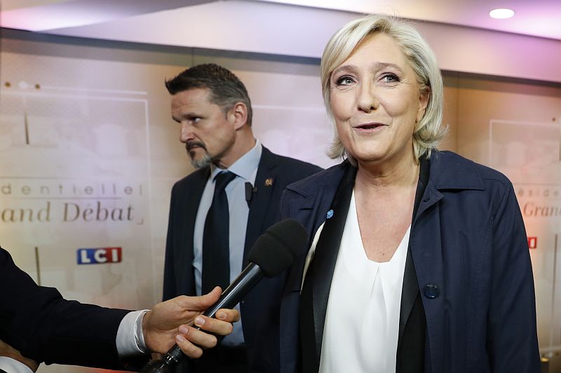 Předsedkyně krajně pravicové francouzské Národní fronty (NF) kandidátka v prezidentských volbách Marine Le Penová.