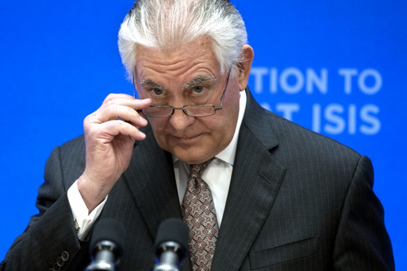 Ministr zahraničí Rex Tillerson.