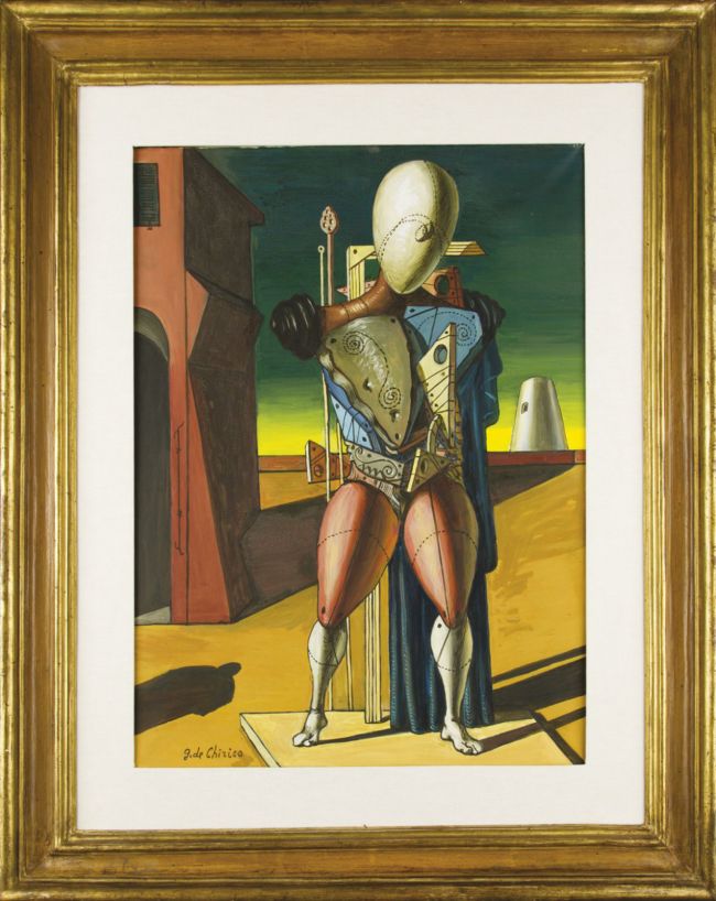 Trubadúr od slavného surrealistického malíře Giorgia de Chirica.