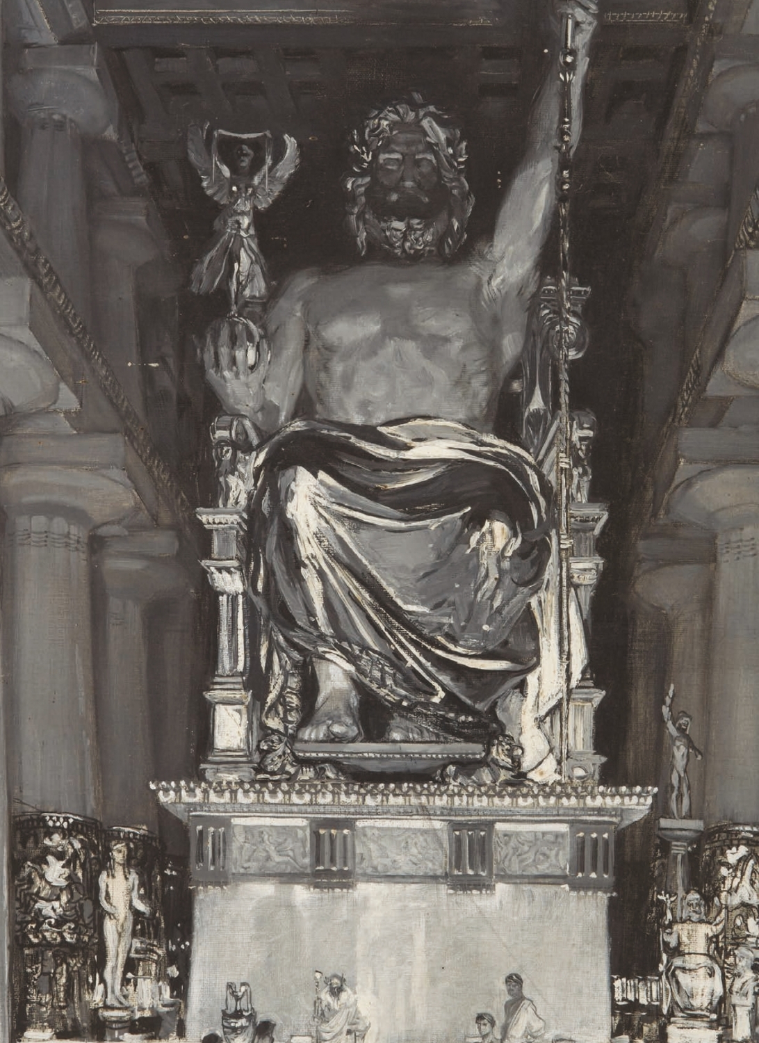 Na dvojnásobek vyvolávací ceny se dostalo rané dílo Františka Kupky Jupiter v Olympii.