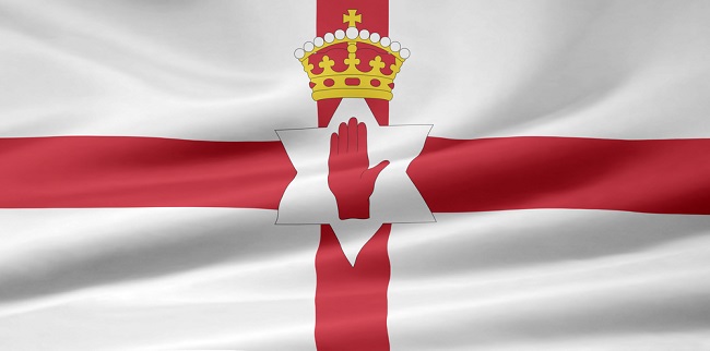 Vlajka Severního Irska.